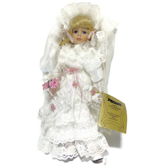 Seymour Mann Bride Doll 16" Tall Porcelain in Original Box With COA - Picture 4 of 8